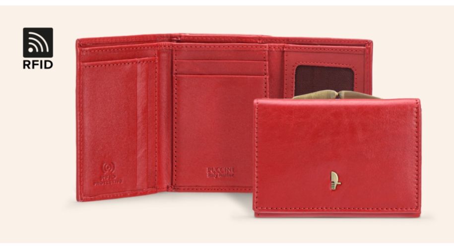 portfel z systemem RFID