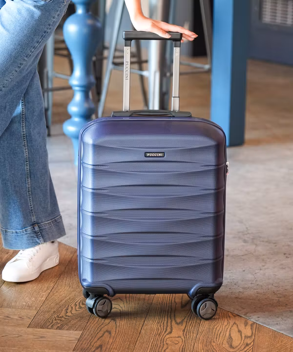 Walizka kabinowa z ABS twarda granatowa