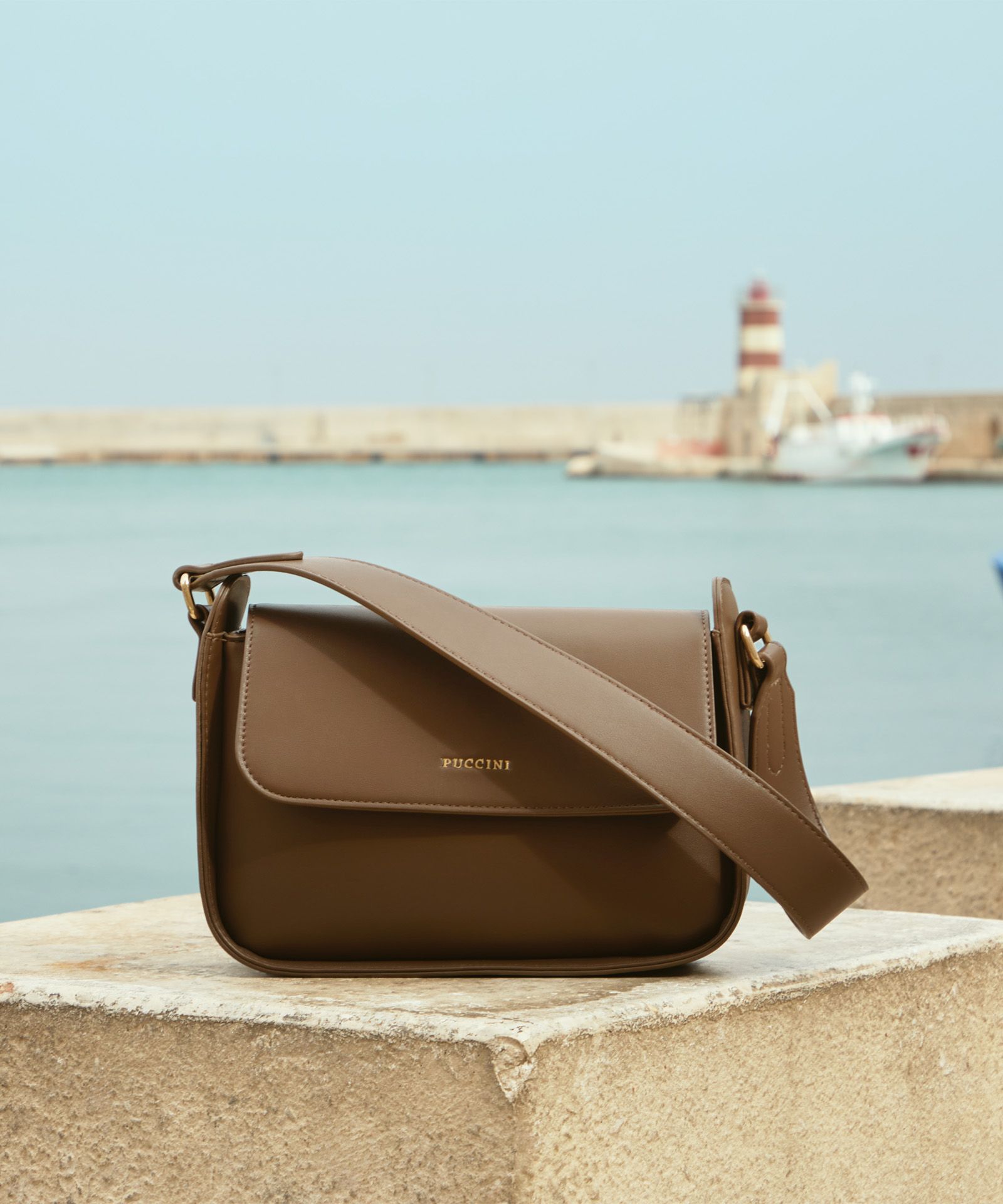 Torebka damska na ramię brązowa