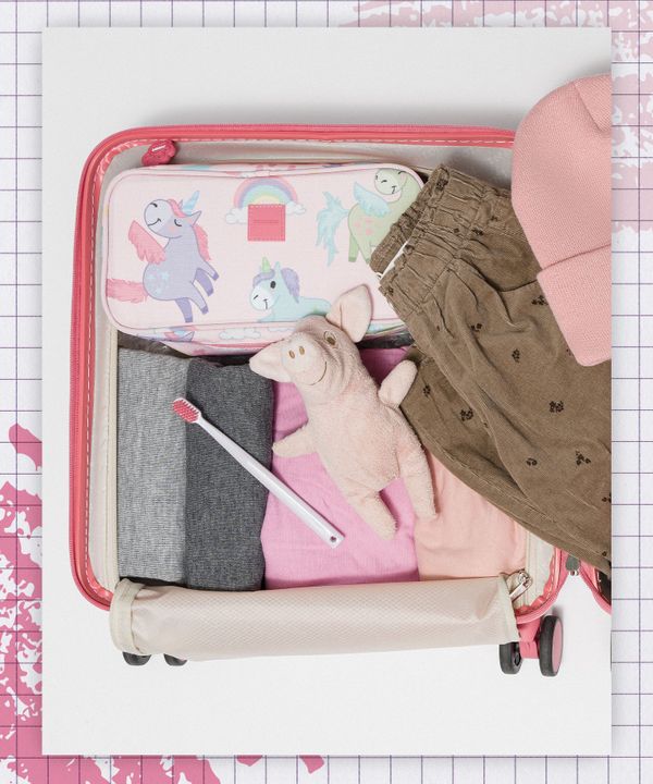 Organizer dla dzieci różowy jednorożce