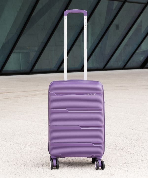 Kabinowa walizka z polipropylenu fioletowa