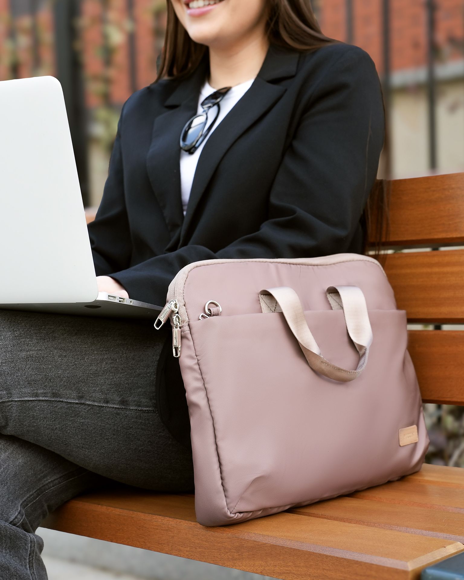 Torba na laptopa 15,6 cali różowa
