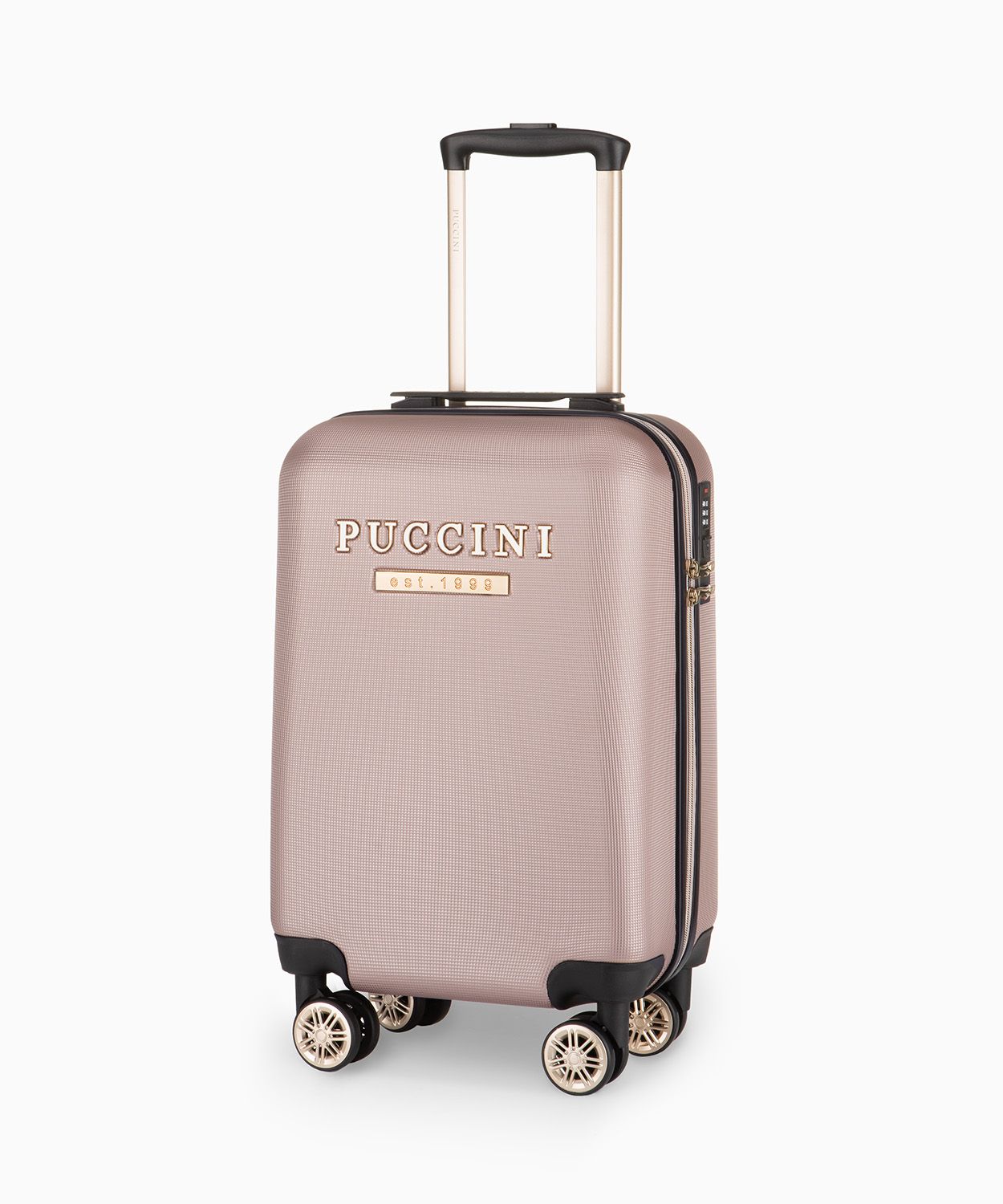 Walizka kabinowa z ABS-u na kółkach różowa