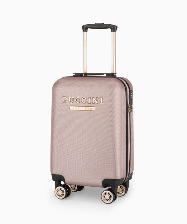 Walizka kabinowa z ABS-u na kółkach różowa