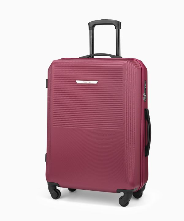 Walizka średnia bordowa