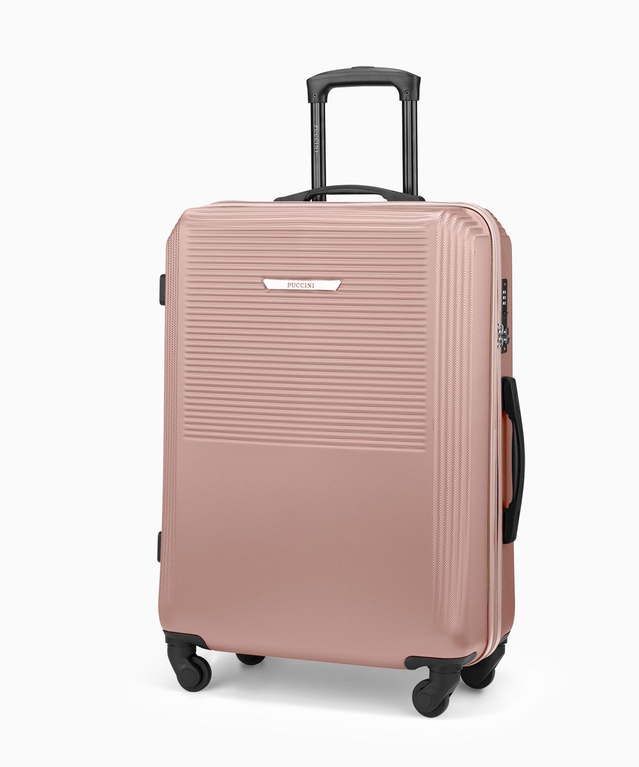 Walizka średnia z ABS rose gold