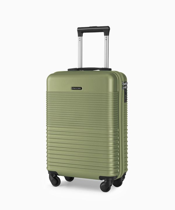 Walizka kabinowa na 4 kółkach oliwkowa