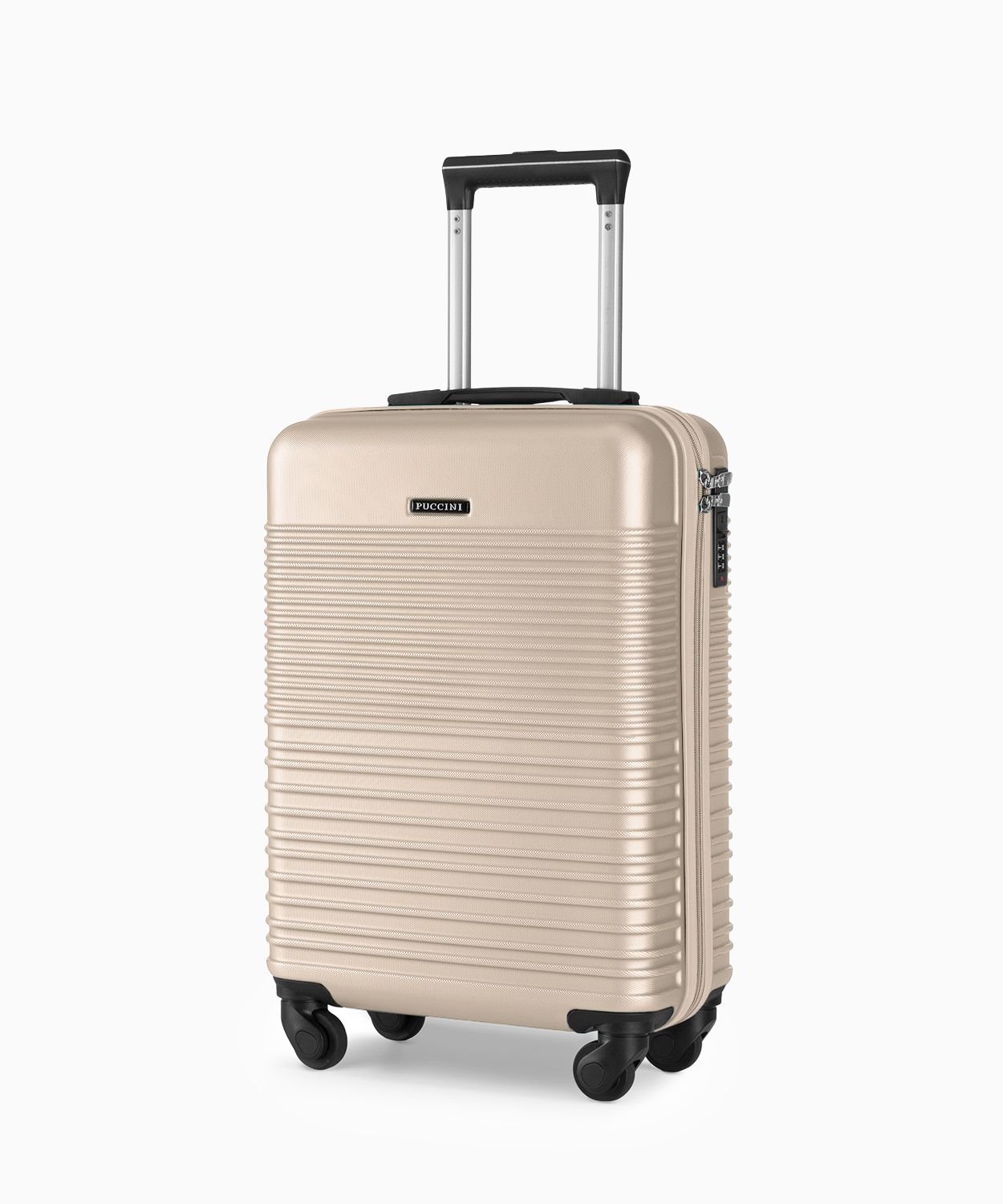 Walizka kabinowa na 4 kółkach beżowa