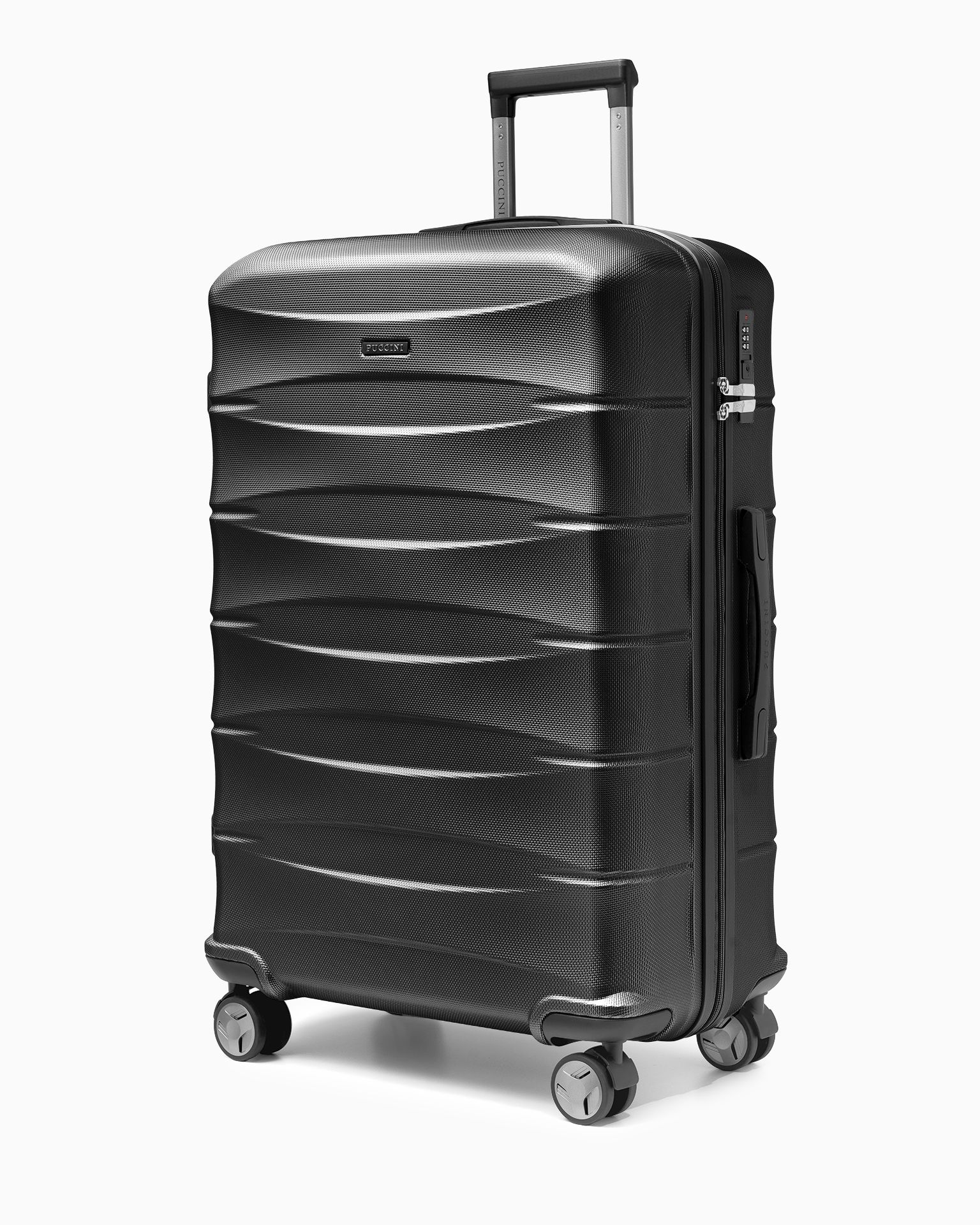 Walizka duża z ABS twarda czarna