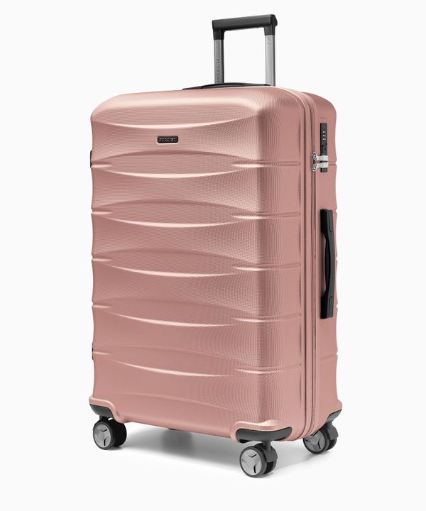 Walizka duża z ABS twarda rose gold