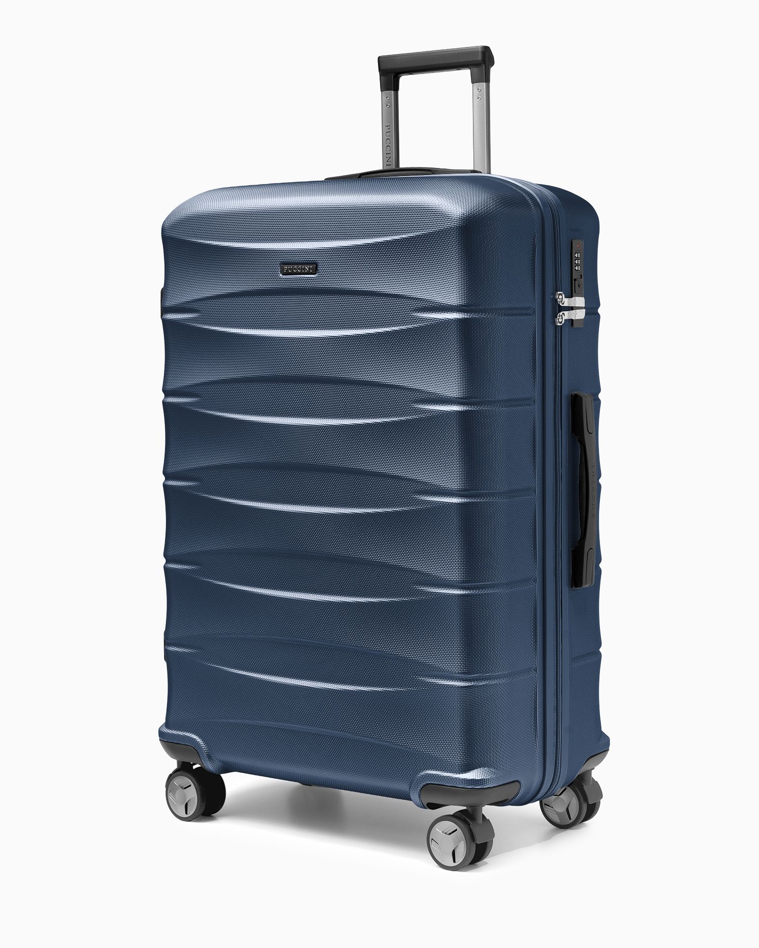 Walizka duża z ABS twarda granatowa