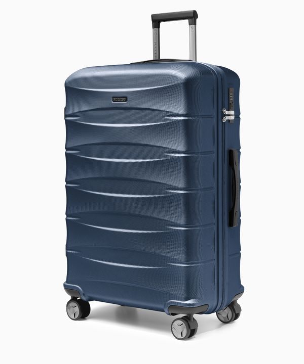 Walizka duża z ABS twarda granatowa