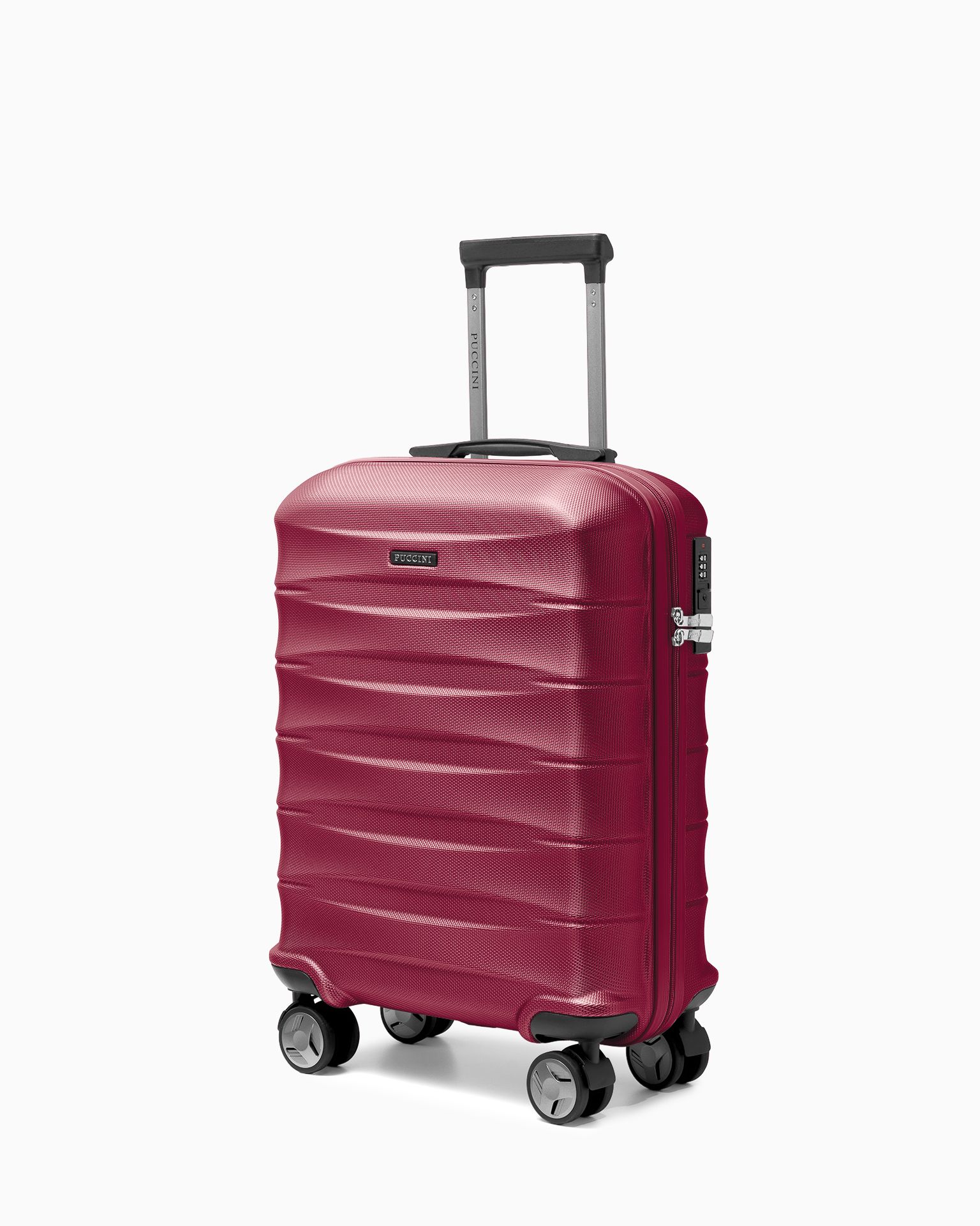 Walizka kabinowa z ABS twarda bordowa