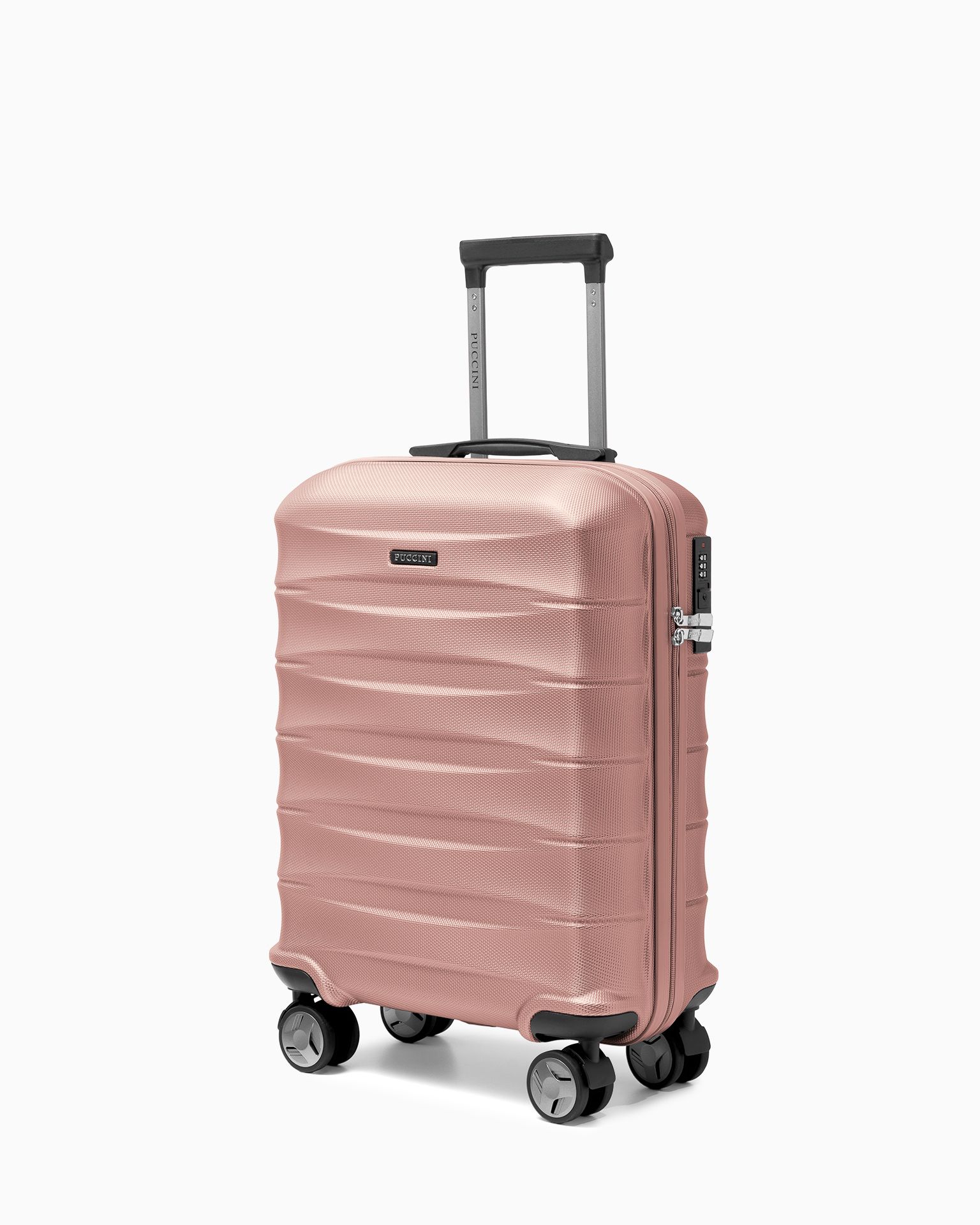 Walizka kabinowa z ABS twarda rose gold