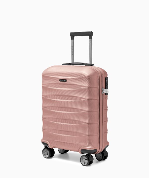Walizka kabinowa z ABS twarda rose gold