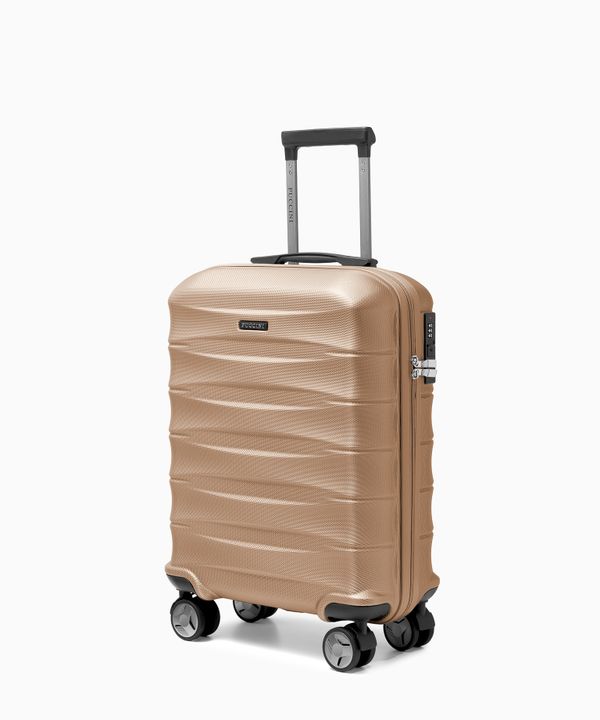 Walizka kabinowa z ABS twarda złota