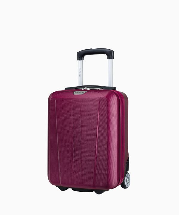 Bordowa mini walizka kabinowa