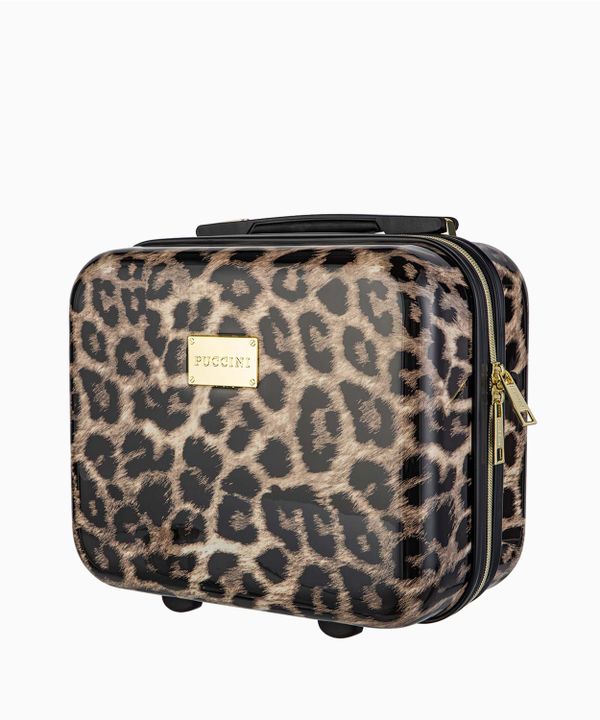 Kuferek podróżny w panterkę