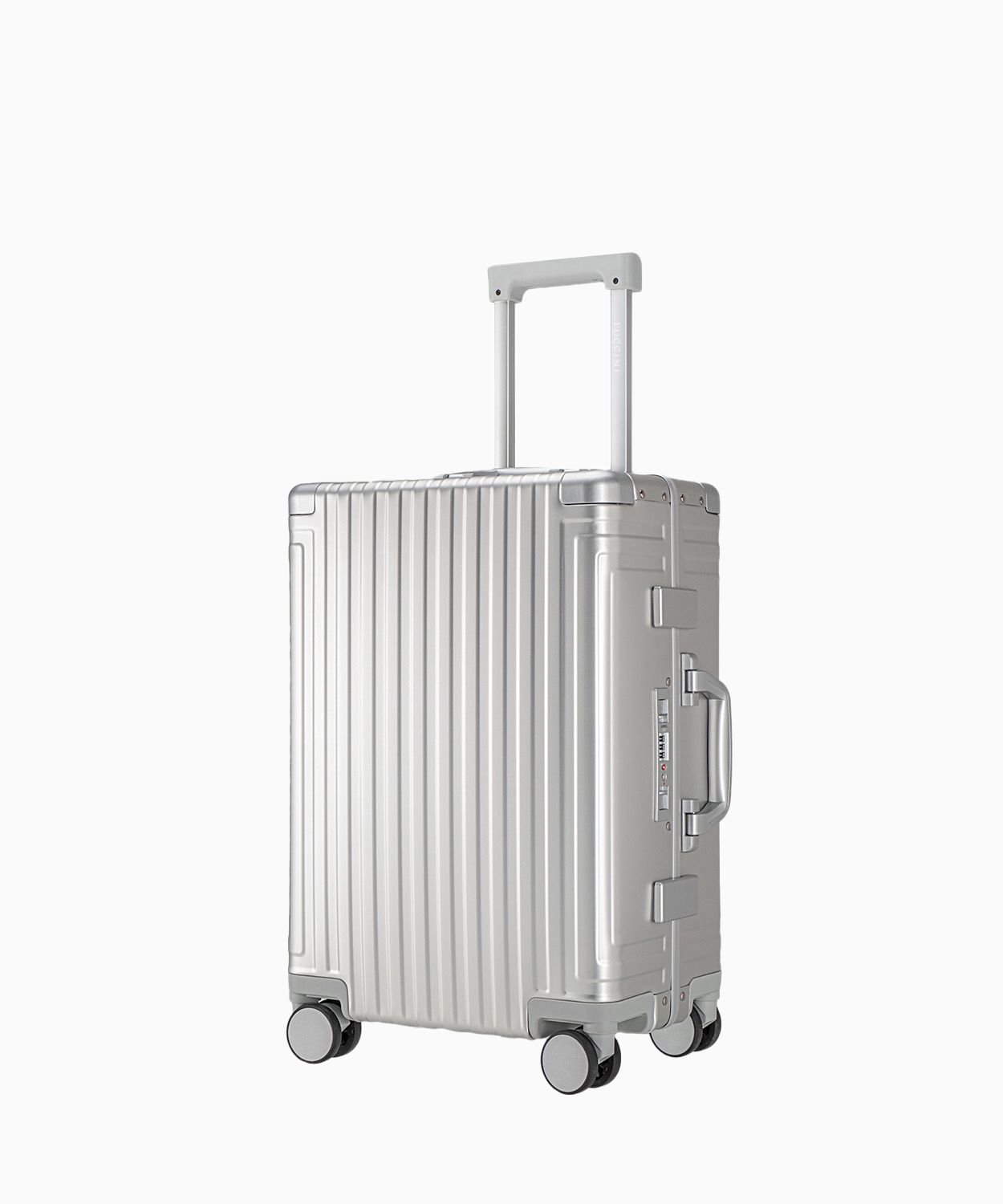 Walizka Aluminiowa Na Kółkach Srebrna 