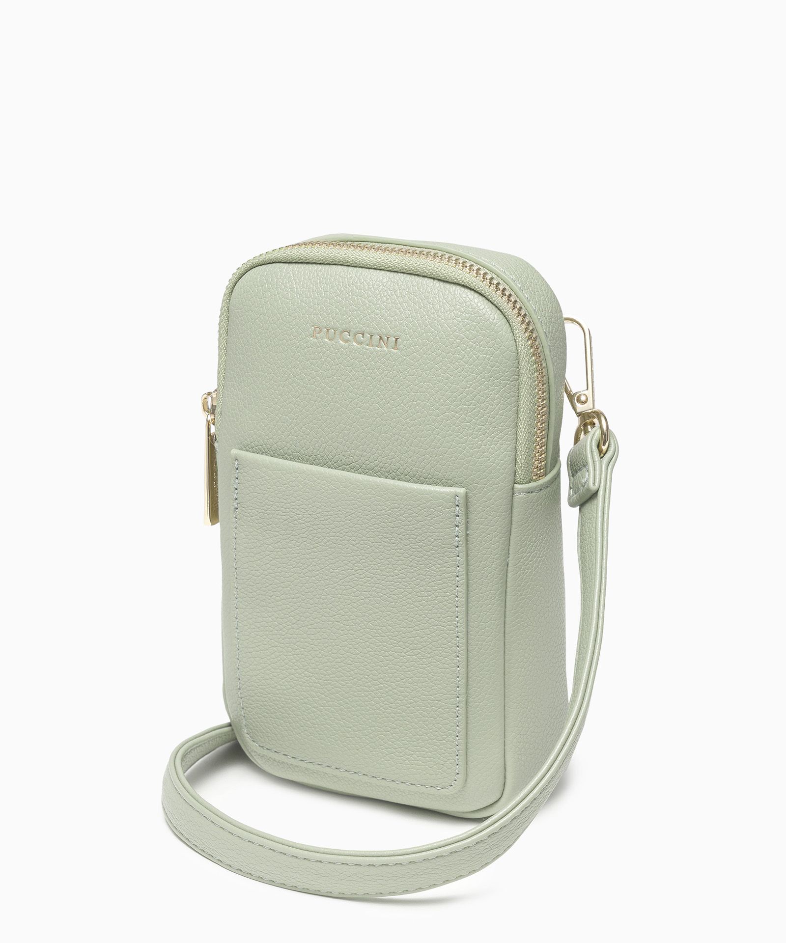 Mini torebka damska telefonówka zielona