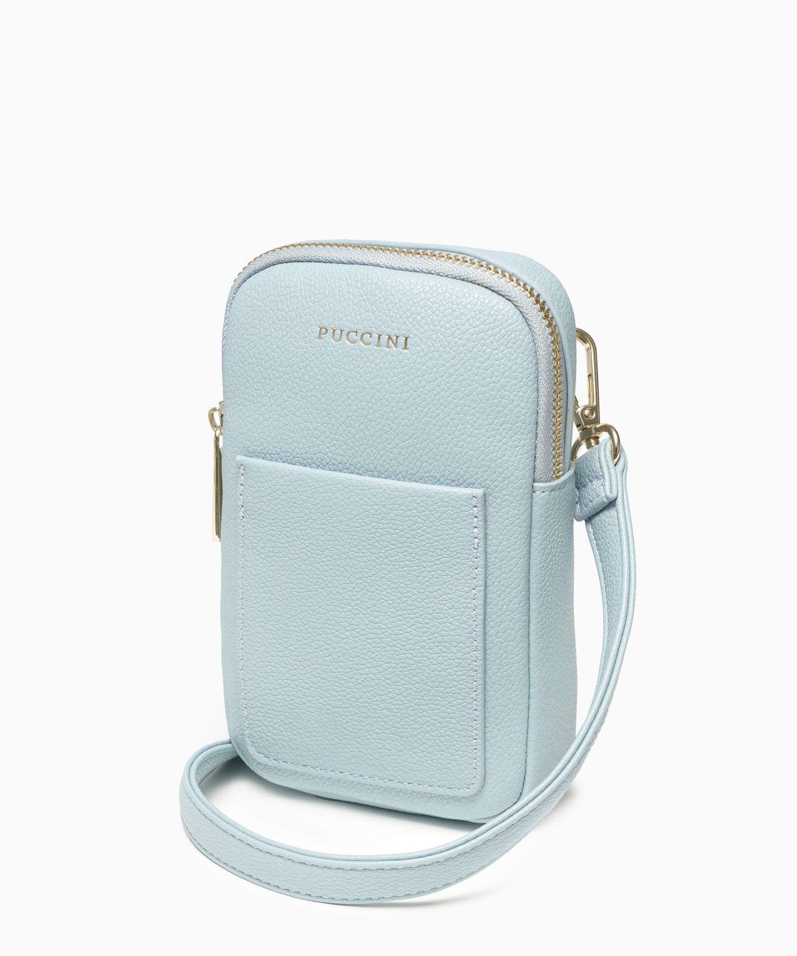 Mini torebka damska telefonówka niebieska