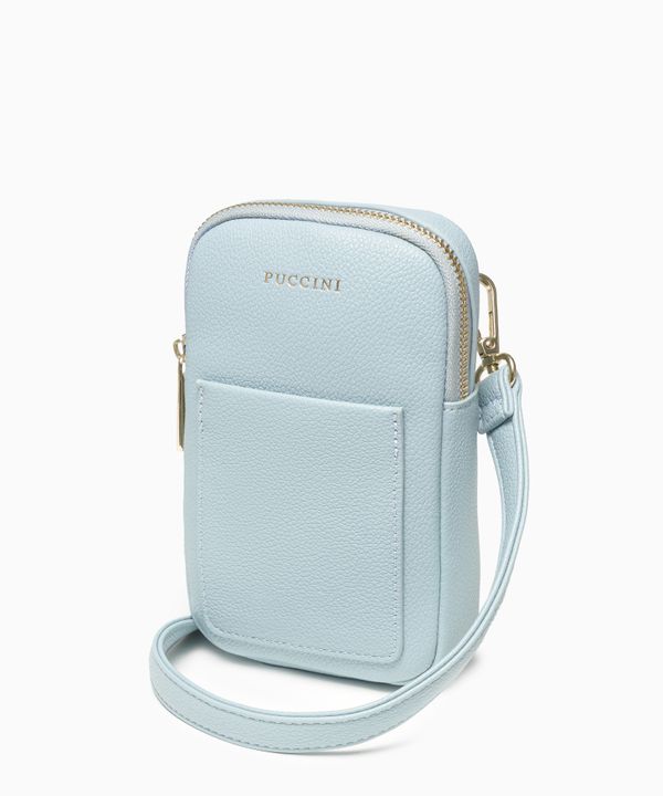 Mini torebka damska telefonówka niebieska
