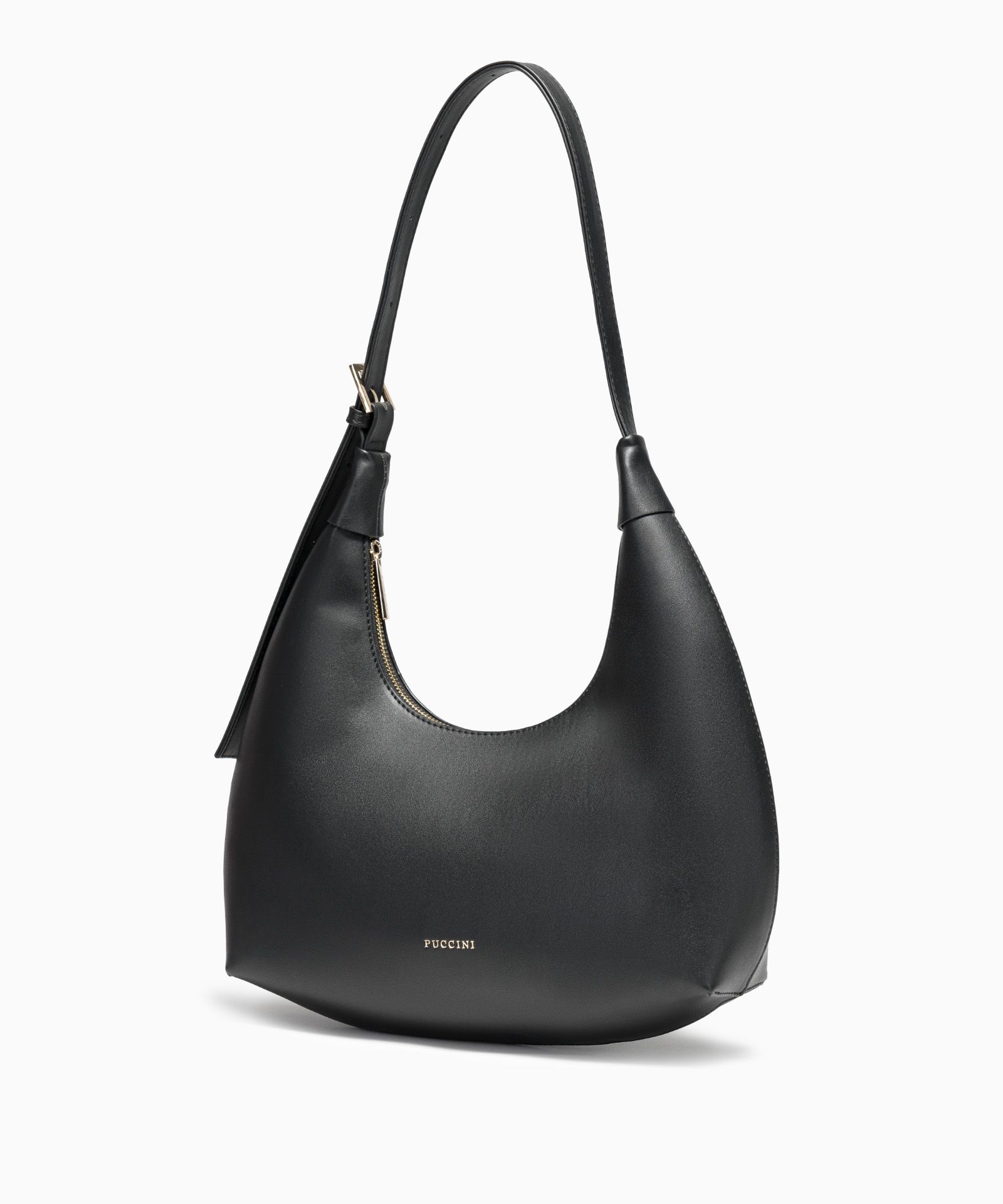 Torebka damska w kształcie rogala czarna