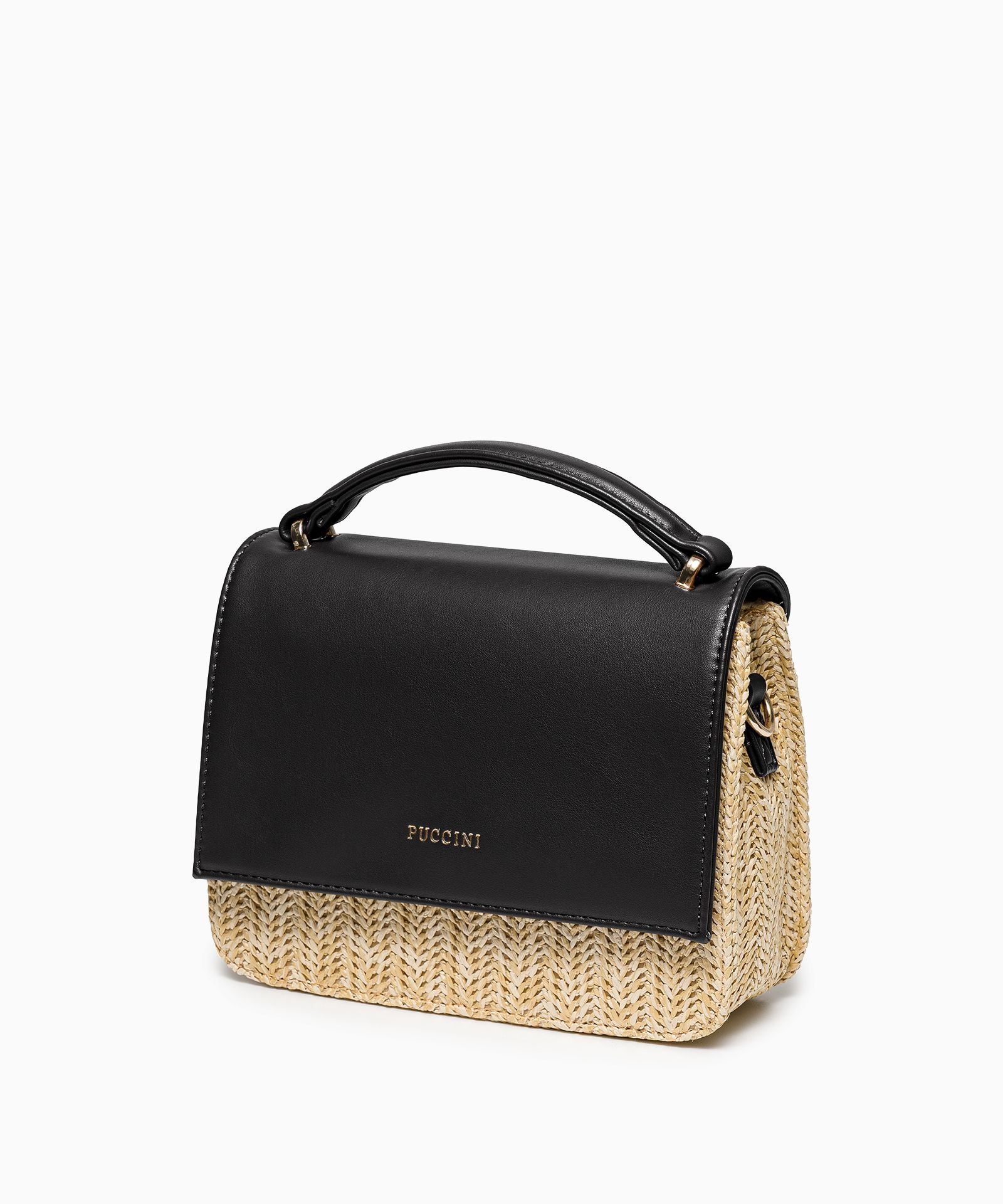 Torebka damska typu koszyk mała czarna