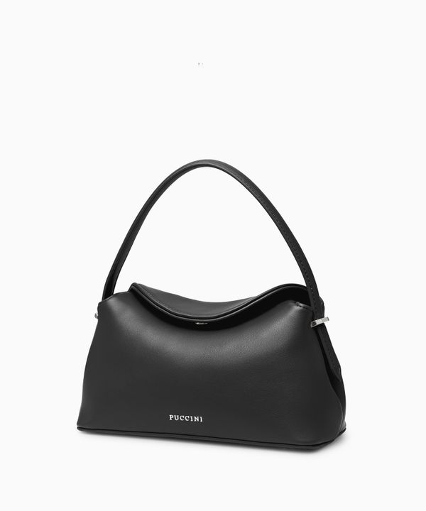 Torebka damska typu kuferek mała czarna