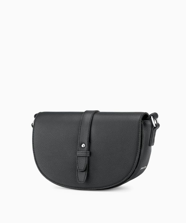 Torebka damska listonoszka crossbody z regulowanym paskiem czarna