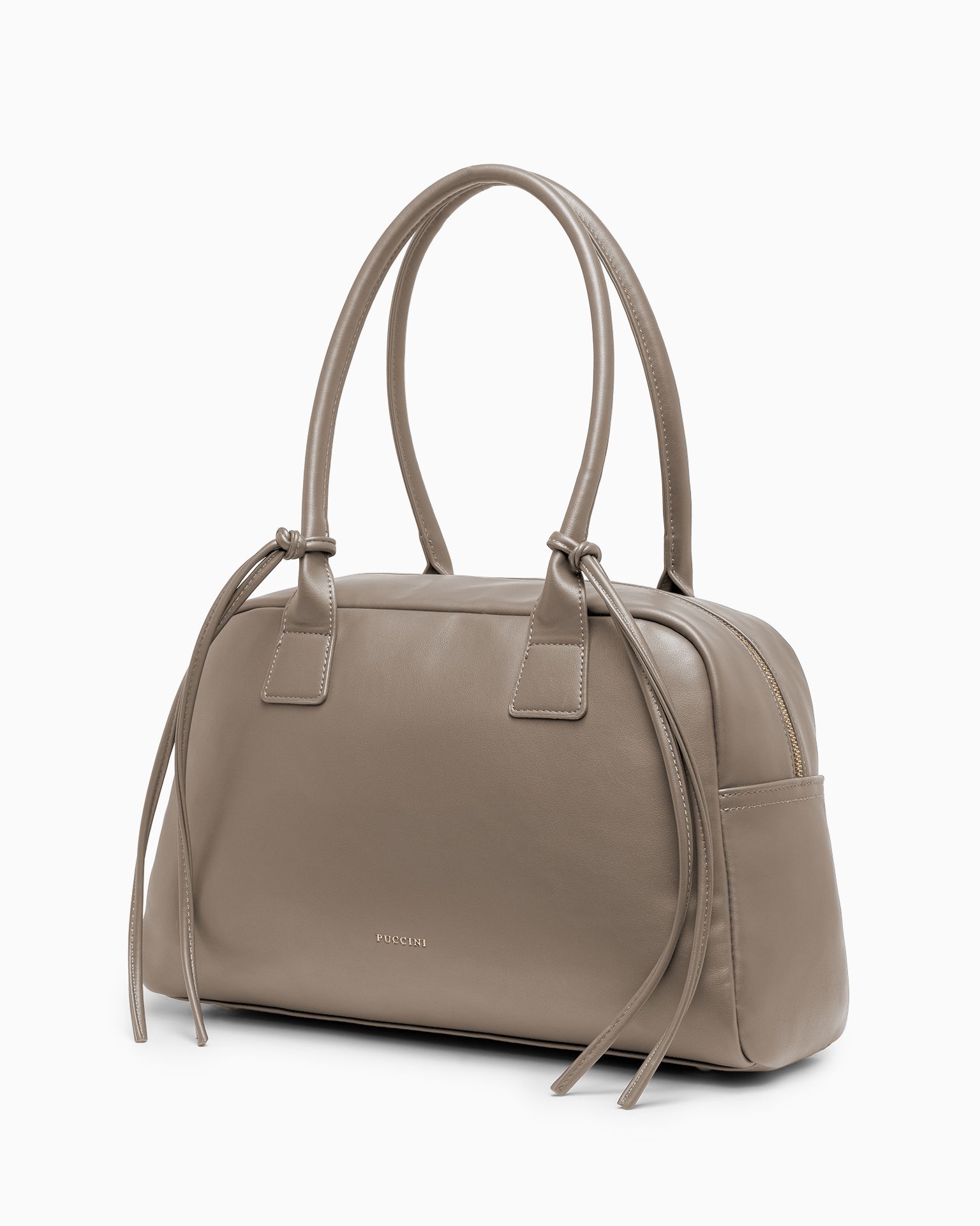 Torebka damska kuferek duża beżowa