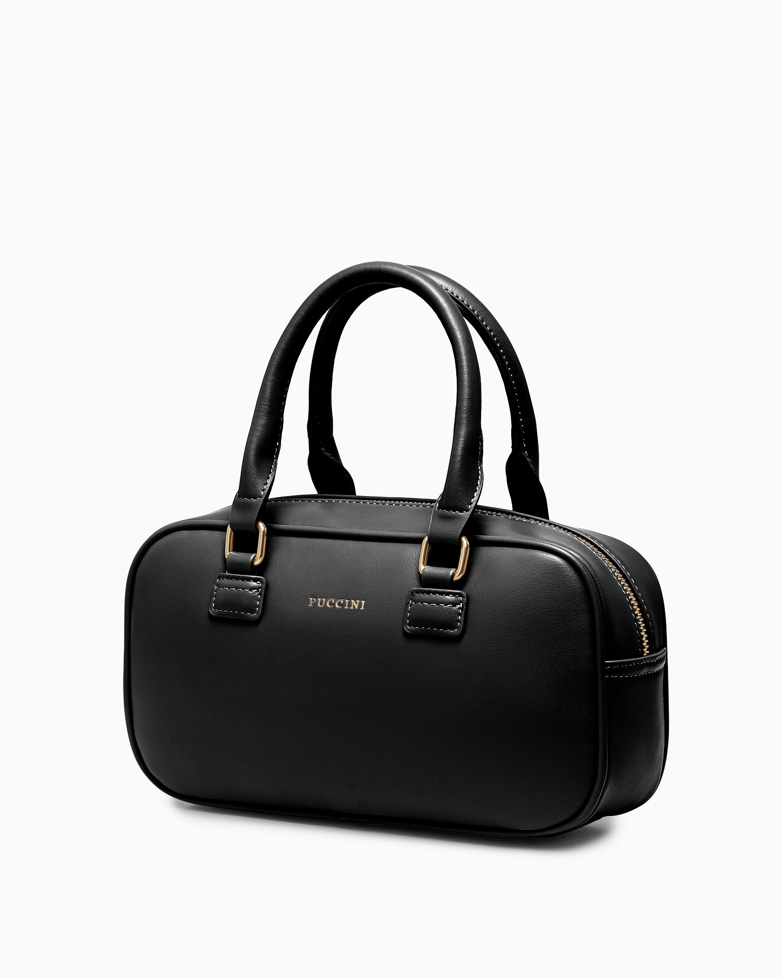 Torebka damska typu kuferek mała czarna