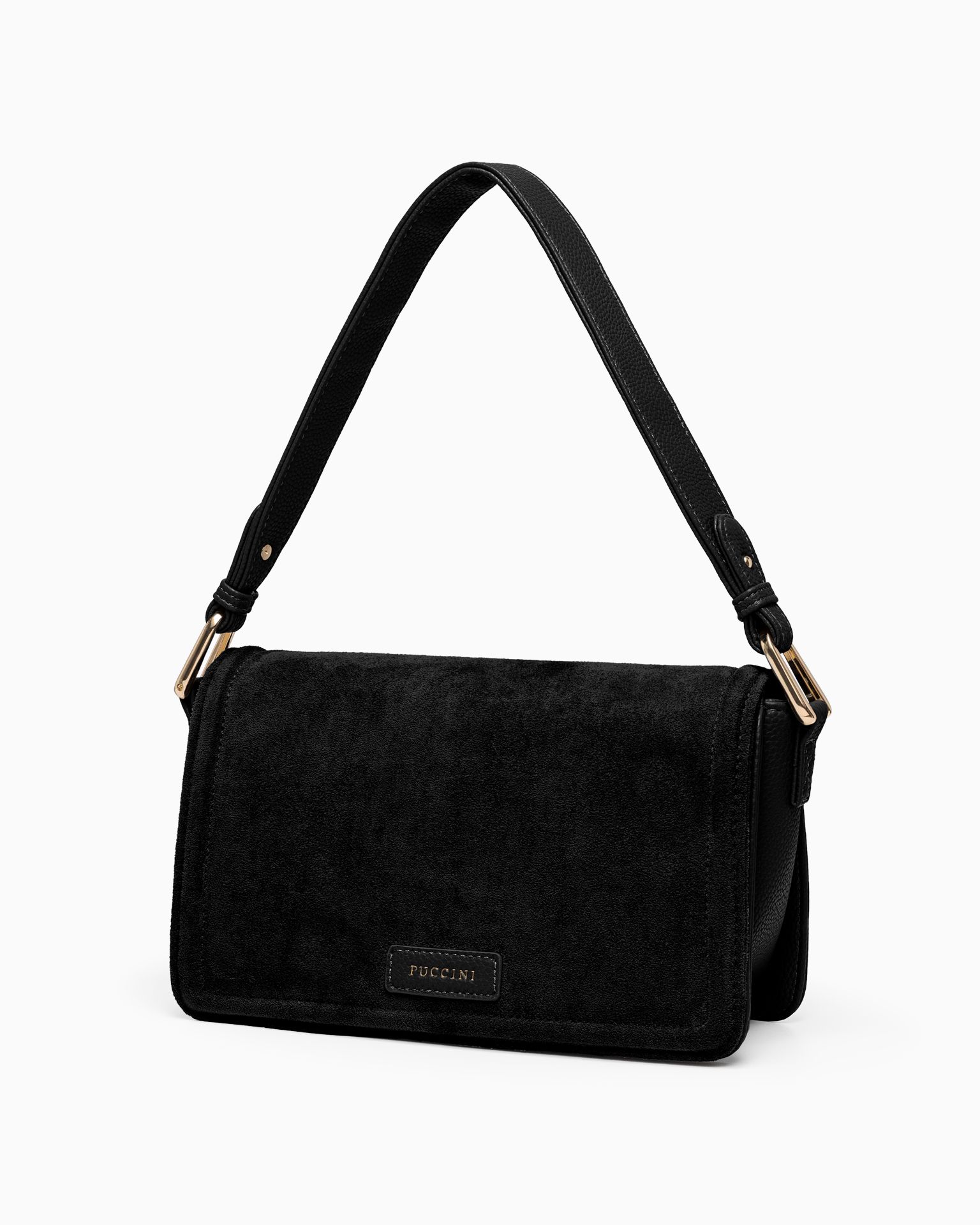 バッグ BOZZ Torebka damska crossbody z ozdobnym zapięciem na zatrzask