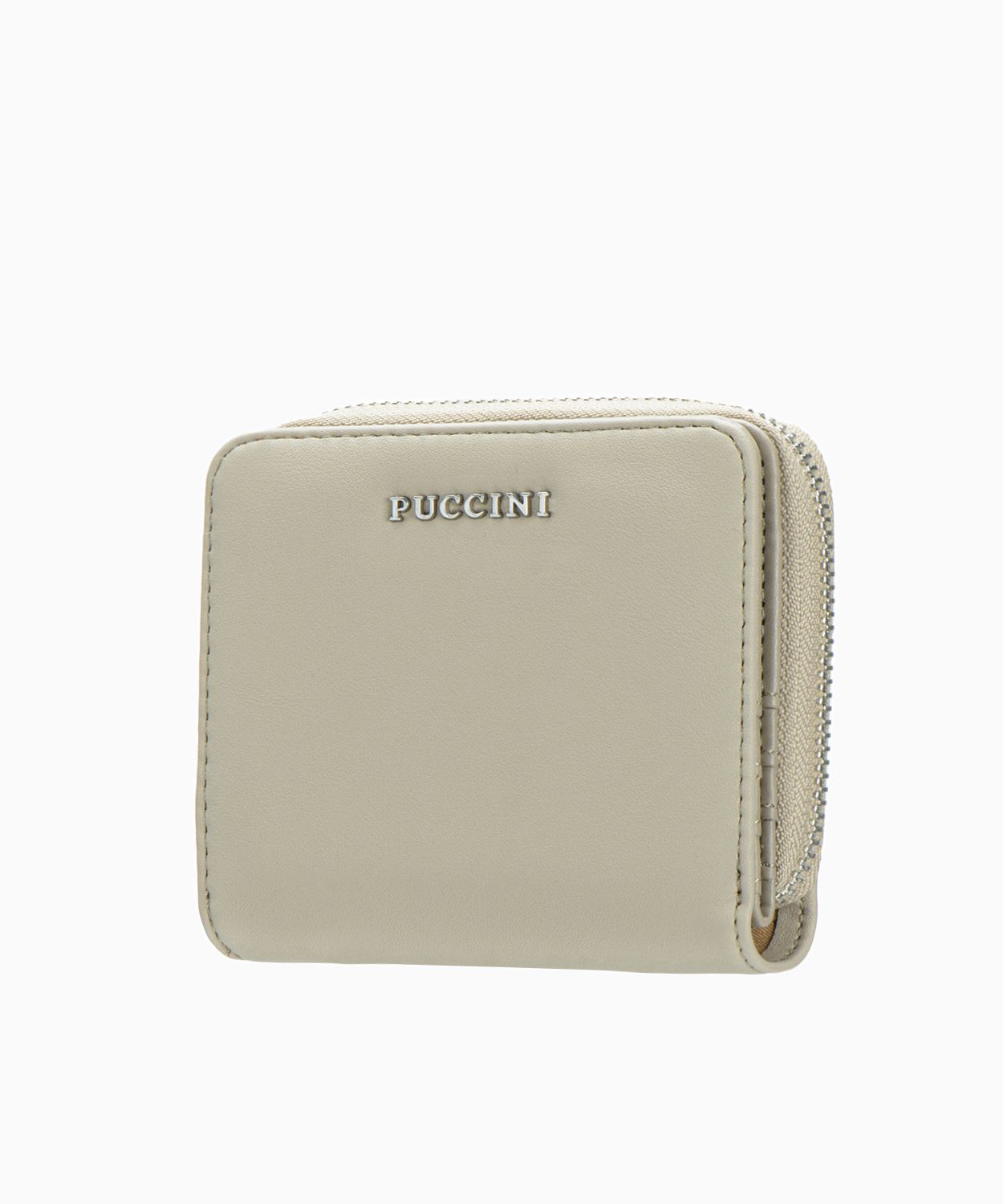 Mały portfel damski ze skóry ekologicznej taupe