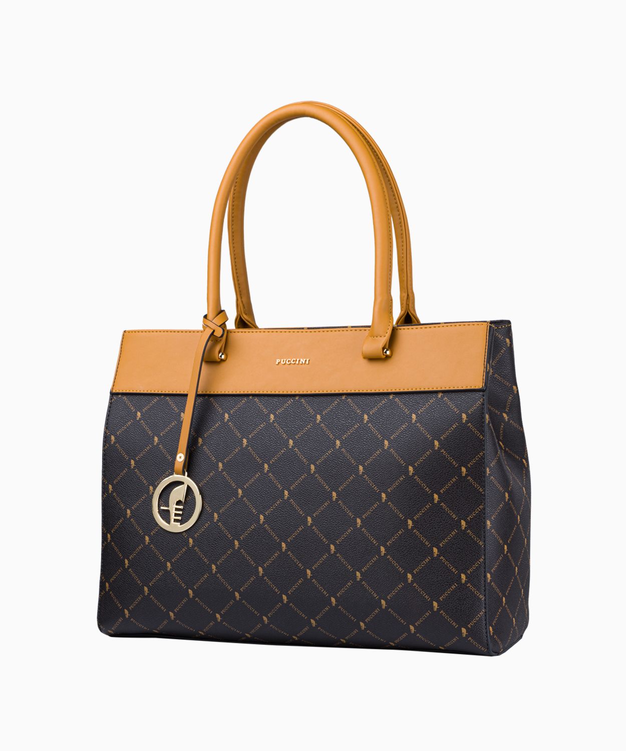 Elegancka logowana torebka damska typu shopper