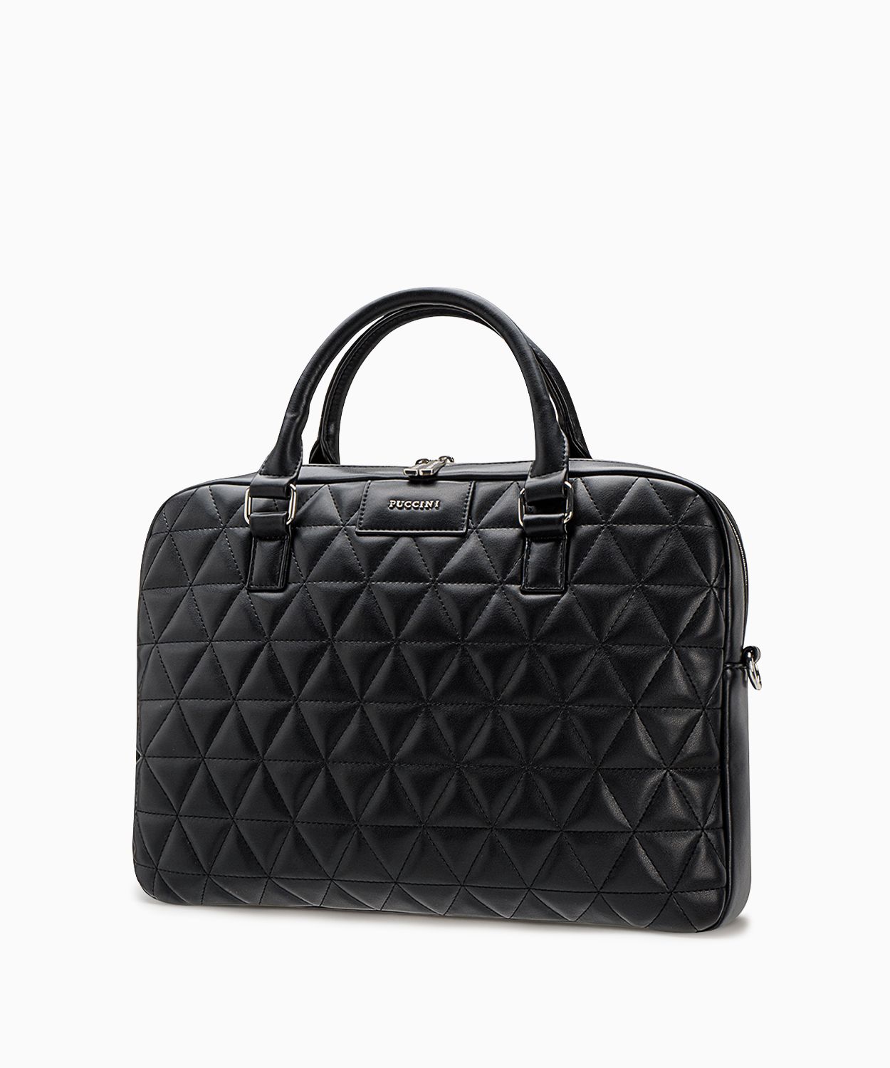 Damska torba na laptopa 15 cali z pikowaniem czarna