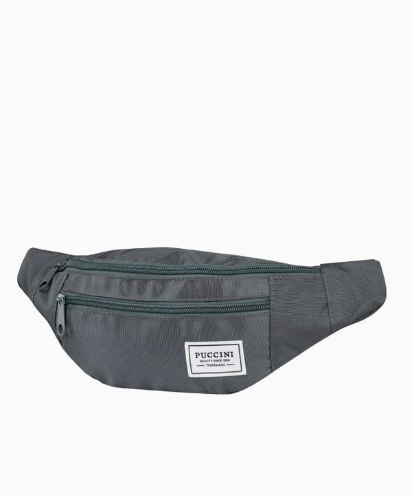 Zielona materiałowa nerka z neonową podszewką