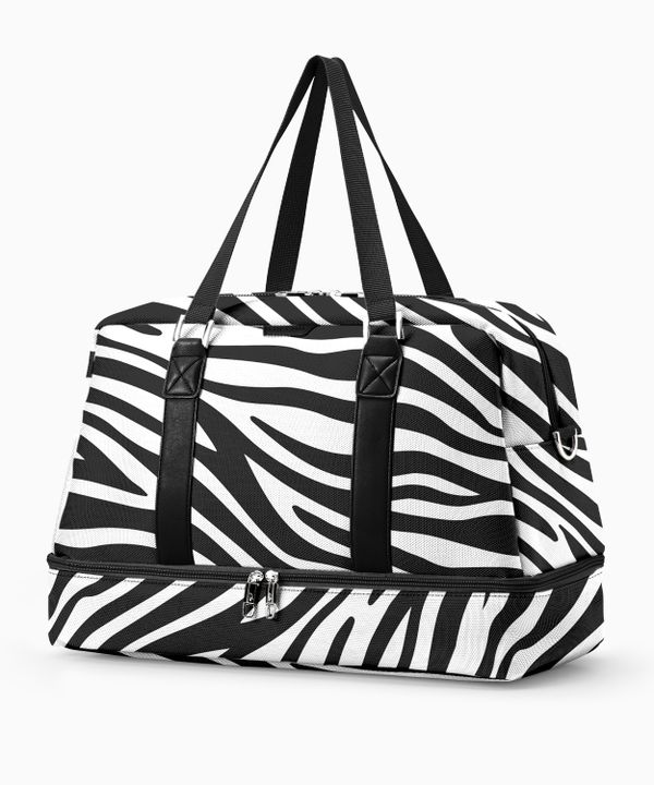 Duża Torba weekendowa Philadelphia Collection - print zebra