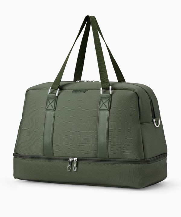 Duża Torba weekendowa Philadelphia Collection - ciemnozielona