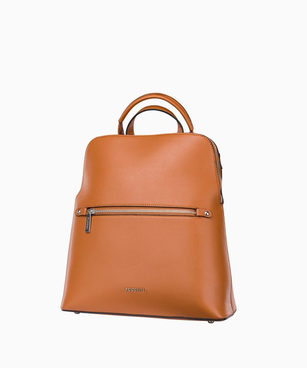 Brązowy plecak damskie z przedłużanym paskiem