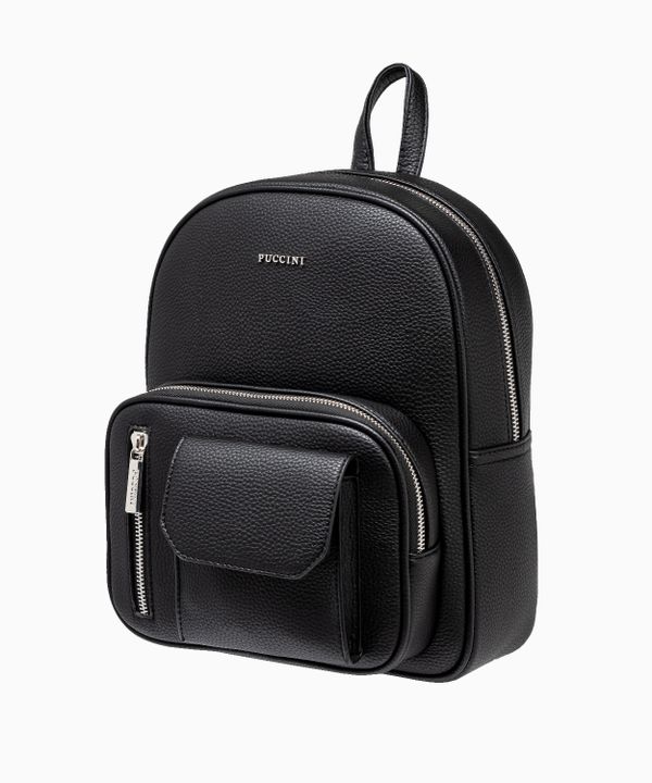 Plecak damski z kieszeniami czarny