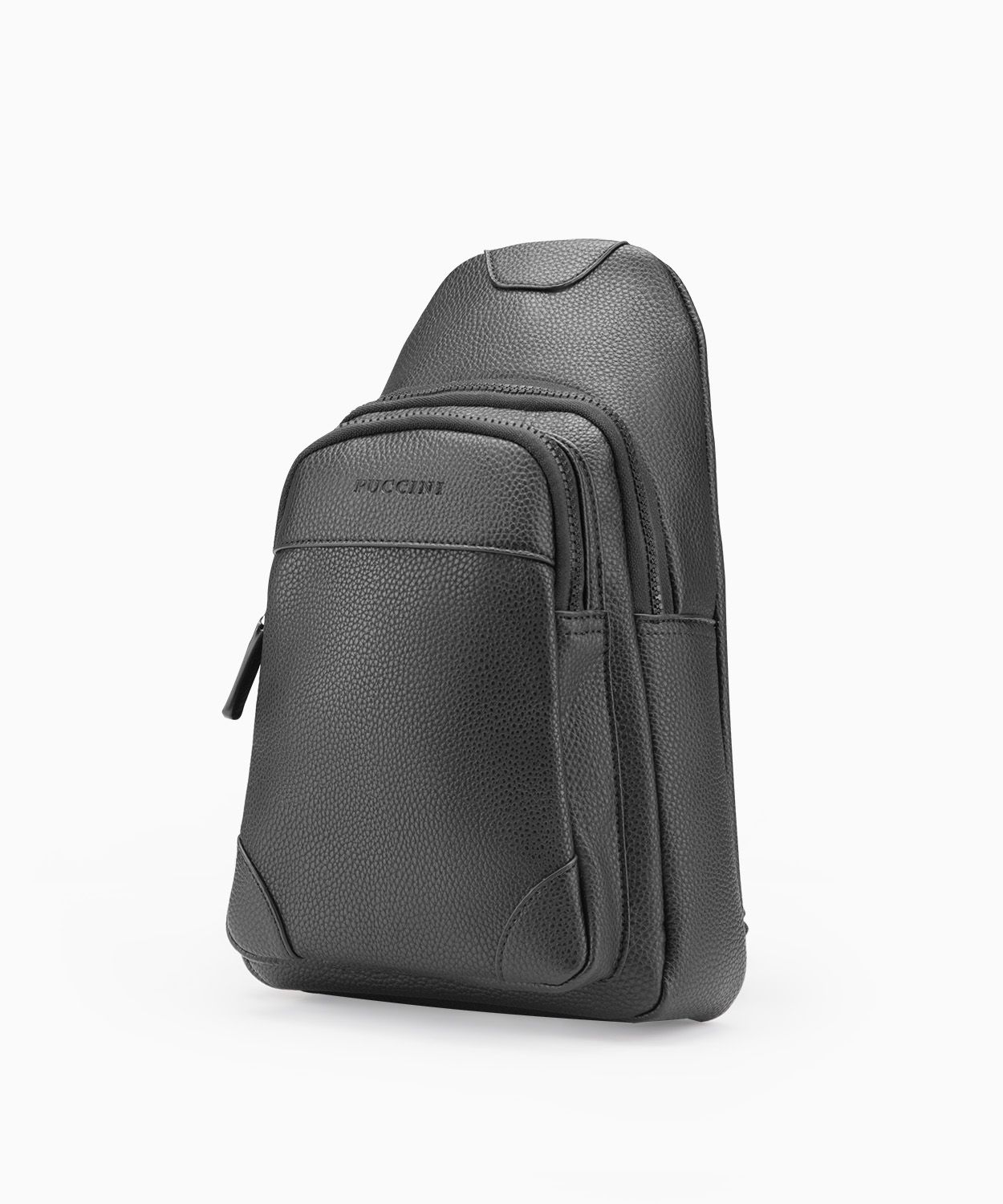 Plecak na jedno ramię ze skóry ekologicznej