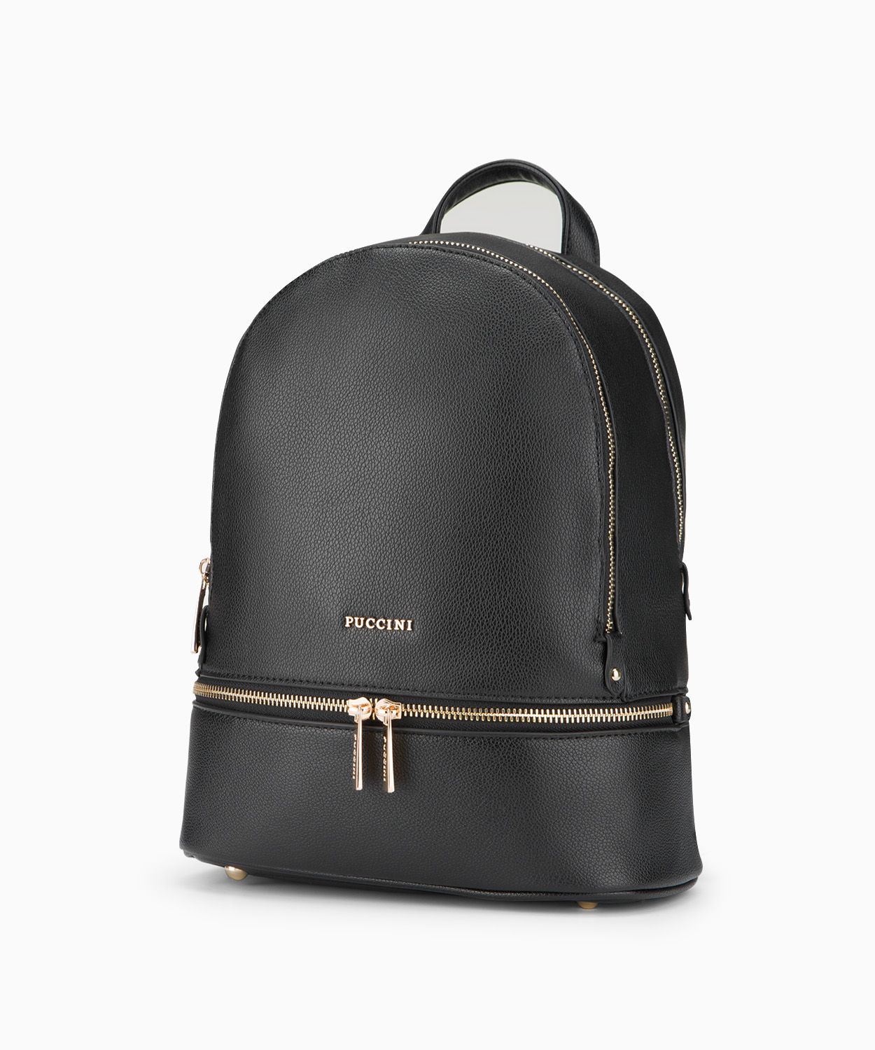 Plecak dwukomorowy ze skóry ekologicznej 