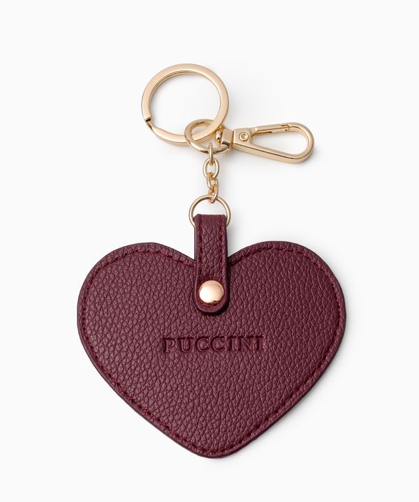 Charms do torebki serce burgundowe