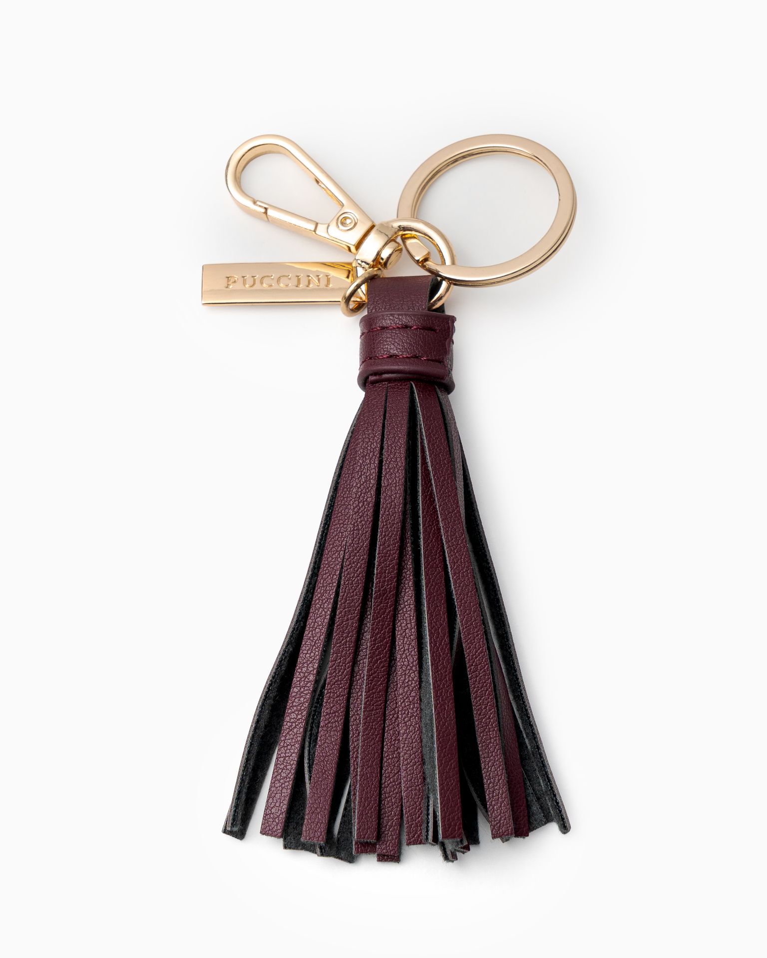Charms do torebki chwost burgundowy