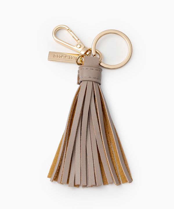 Charms do torebki chwost beżowy