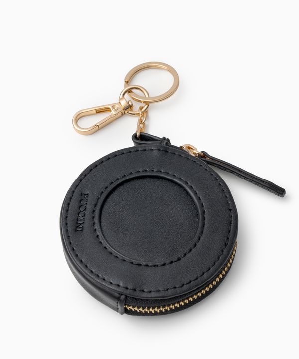 Charms do torebki saszetka na zamek czarna