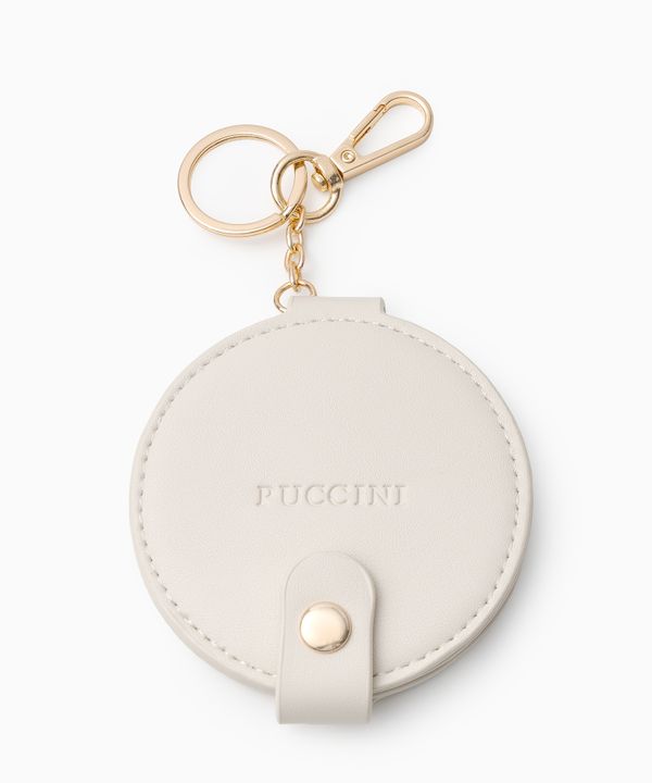 Charms do torebki z lusterkiem jasnobeżowy