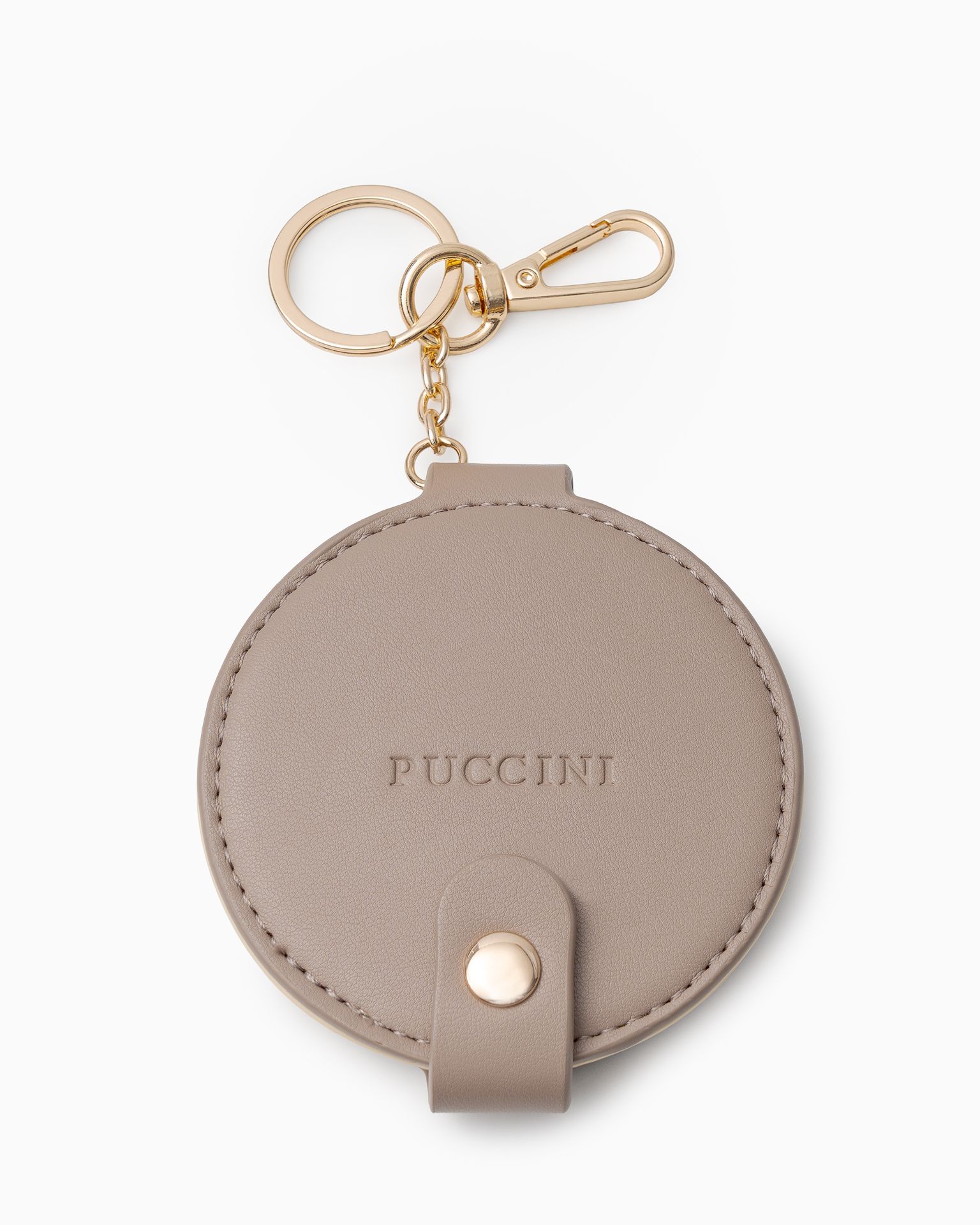 Charms do torebki z lusterkiem beżowy