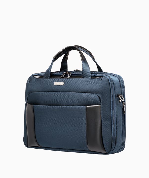 Torba na laptopa 15 cali z poszerzeniem granatowa